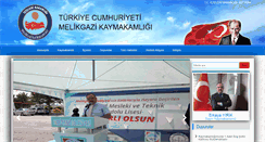 Desktop Screenshot of melikgazi.gov.tr